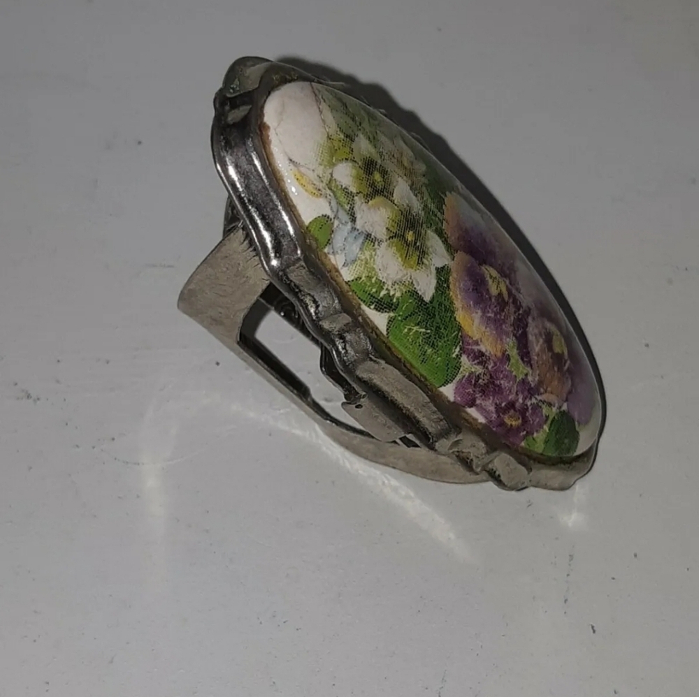 Floral Silver Ring